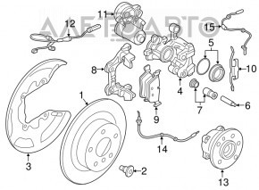 Rear left brake hose BMW X2 F39 18-23