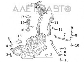 Fuel pump petrol pump VW Atlas 18- 2.0T, 3.6