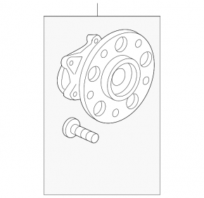 Rear right hub Acura MDX 14-16 pre-restored FWD