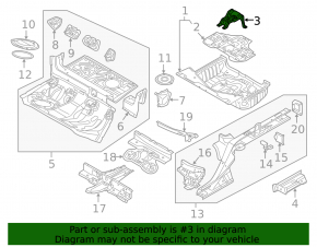 Spare Wheel Bracket Audi A6 C7 12-18