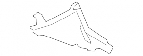Front right fender liner for BMW 5 GT F07 10-17