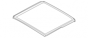 Rear sunroof glass BMW X3 G01 18-