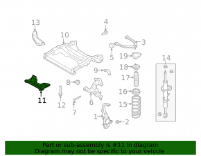 Front Subframe Guard Infiniti Q50 14-24 RWD