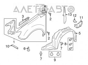 Front right wing Subaru b10 Tribeca