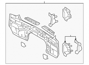 Toyota Highlander 08-13 Rear Panel