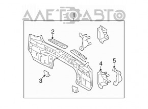 Toyota Highlander 08-13 Rear Panel Silver Rusty