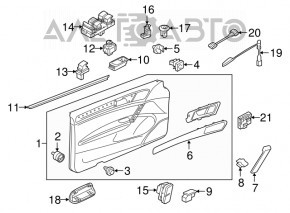 Front left door computer VW Golf 15-