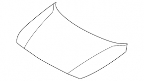 The bare hood of a Hyundai Accent 18-22