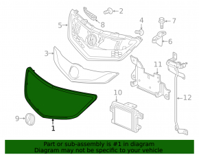 2016-18 Acura RDX Grille Frame
