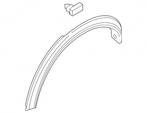 Rear left fender arch trim for Nissan Juke 11-17 S, SL, SV
