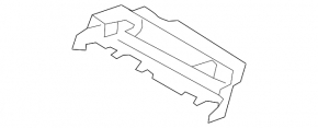 Radiator air duct left VW Touareg 11-16