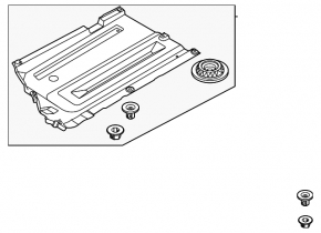Front right underbody protection Hyundai Sonata 20-23