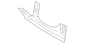 Reinforced under-torpedo pipe for Hyundai Sonata 11-15