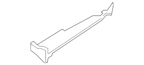 Right windshield wiper grille seal Audi A3 22-26