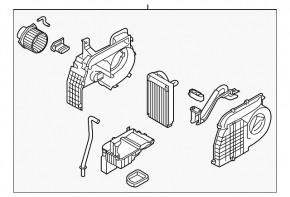 Heater assembly rear Kia Sorento 10-15