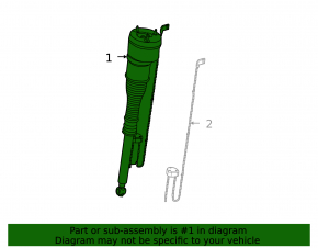 Mercedes W221 rear right air strut boot torn