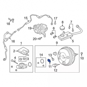 Ford Escape MK3 13- Vacuum Booster Pressure Sensor