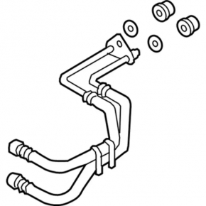 Automatic transmission cooling system pipes Ford Fusion mk5 13-20 plug-in