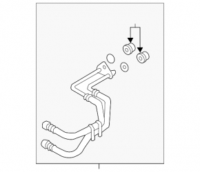 Automatic transmission cooling system pipes Ford Fusion mk5 13-20 plug-in