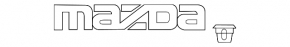 Emblem inscription "mazda" trunk door Mazda CX-7 06-09
