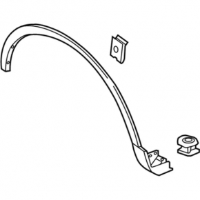 Front Right Wing Arch Trim Lincoln Nautilus 19-23