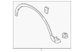 Front Right Wing Arch Trim Lincoln Nautilus 19-23