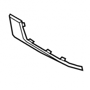Left front bumper molding for Ford Fusion mk5 17-18 without fog lights
