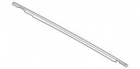 Lincoln Corsair 20-26 right rear center door glass molding