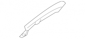 Rear bumper mount upper right Mercedes GLA 15-20