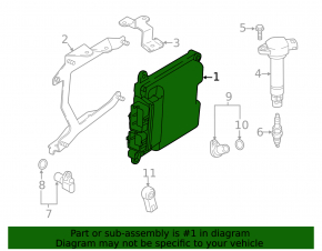 Mitsubishi Eclipse Cross 18-19 Engine Computer ECU Block