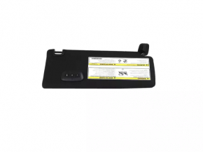 Left visor for Jeep Cherokee KL 19-22, black, with Home link, without hook, with backlight