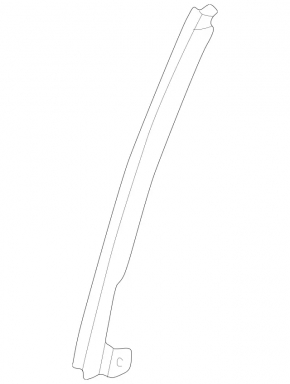 Glass guide for rear right door Mercedes W211