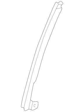 Mercedes W211 rear right door glass guide