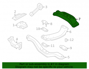 Gearbox mount bracket rear Subaru Impreza WRX GH 08-14 5 speed manual