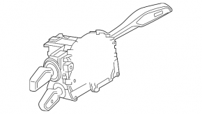 Steering column switch guitar assembly Audi A4 B9 17-24 with cable, with dynamic steering