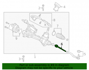 Left tie rod for Acura RDX 19-25