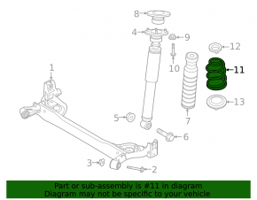 Rear right spring Nissan Kicks 18-24