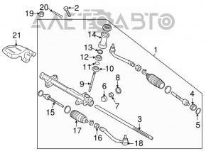 Steering rod left Hyundai Veloster 12-17 CTR