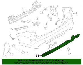 Subaru Forester 25-26 rear bumper lip