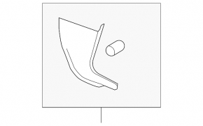 Front pillar trim lower left VW Golf 15-21 black