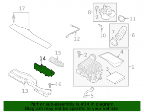 Air duct from the air intake Audi A3 22-26
