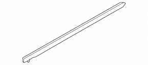 Molding door-glass central rear right Honda HR-V 16-22 black