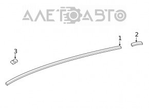 Roof lining rear left Toyota Venza 21 - under the railing