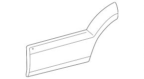 Door trim molding, lower rear right, Lexus GX470 03-09