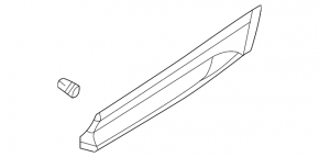 Door trim lower rear left Audi Q5 80A 18-20 S-Line