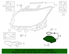 Left ignition unit for Lexus GX460 20-23