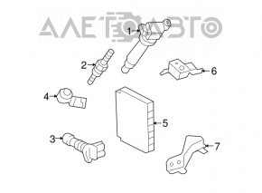 Block ECU engine computer Toyota Highlander 08-13 3.5