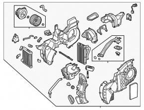 Heater assembly Hyundai Santa FE Sport 13-18 type 2