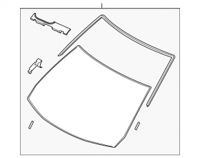 Windshield Mazda 3 14-18 BM without sensors