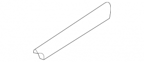 Rear left hood seal for Land Rover Range Rover 13-21